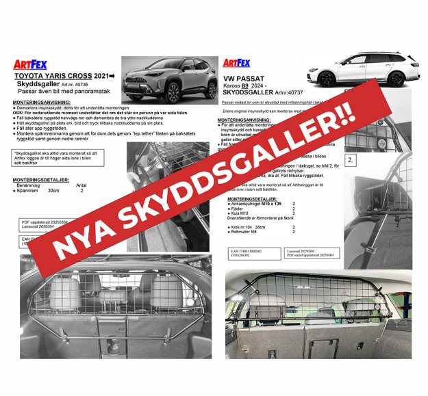 Artfex nya skyddsgaller Volkswagen Toyota Artfex nya skyddsgaller Volkswagen Toyota