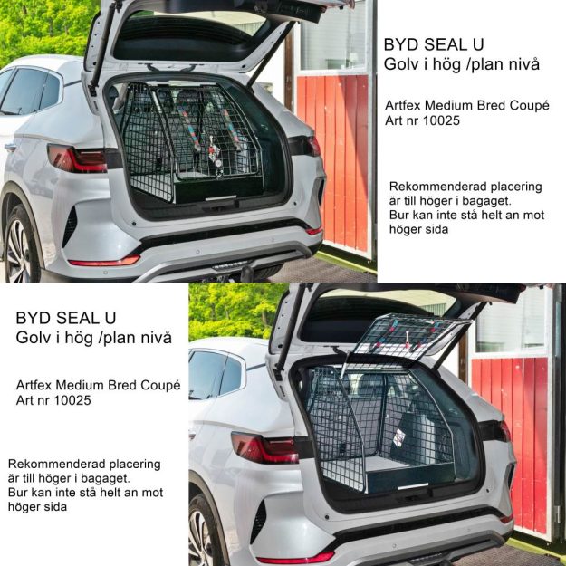 BYD SEAL U 10025 kollage med text Artfex hundbur BYD SEAL U